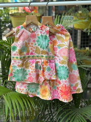 Floral Printed Palazzo Set with Dupatta – For Baby Girls (6month to 4 years)