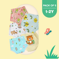 1-2 Years (Pack of 5)  - Ultra Undies - Baby Padded Underwear