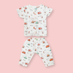 Traffic Town - Muslin Sleep Suit for babies and kids (Unisex)