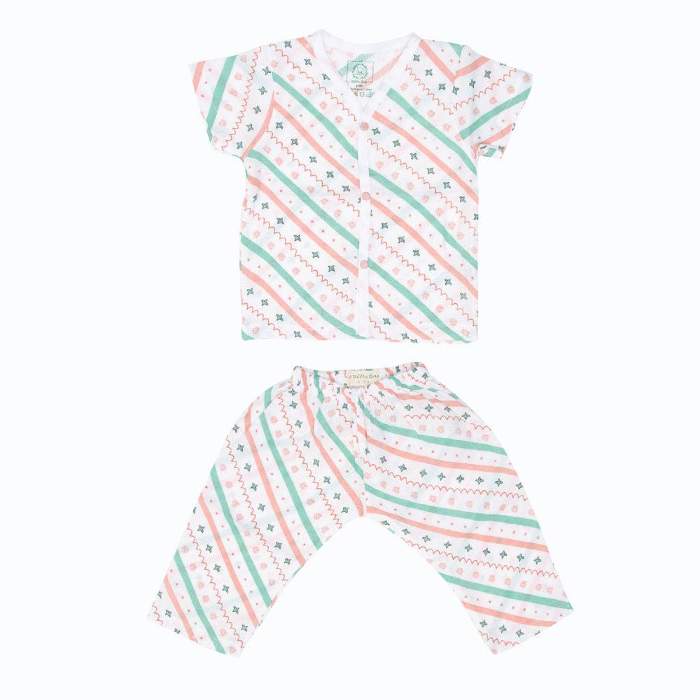 Wood Stripes Muslin Sleep Suit for babies and kids (Unisex)