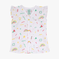 Doodle Dance - Muslin Sleep Suit Girls