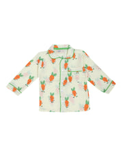 Wild Carrots (Pack of 2) - Muslin Full Sleeve Sleep Suit for babies and kids (Unisex)