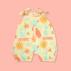 Sun & Surf - Mulmul Cotton Knot Type Romper