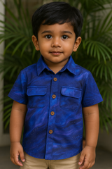 Whizzo Midnight Galaxy Cotton Shirt – 6 Months to 6 Years