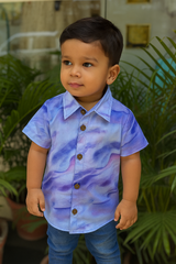 Whizzo Lavender Sky Cotton Shirt – 6 Months to 6 Years