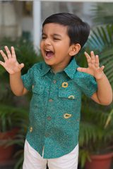 Whizzo Tropical Avocado Cotton Shirt – 6 Months to 7 Years