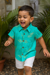 Whizzo Aqua Garden Cotton Shirt – 6 Months to 7 Years