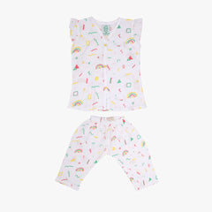 Doodle Dance - Muslin Sleep Suit Girls