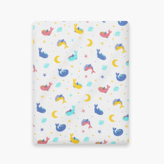 Whale star - Muslin 3 layer Blankets for babies