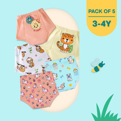 3-4 Years (Pack of 5)  - Ultra Undies - Baby Padded Underwear