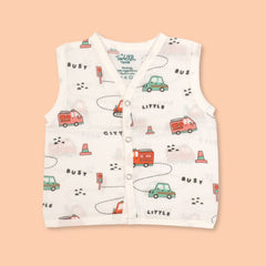 Woody & Wheels - Muslin Jabla and Shorts for Babies and Toddlers - Pack of 2