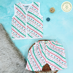 Wood Stripes - Muslin Jabla and Shorts for Babies and Toddlers