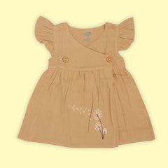 Cinnamon - Muslin Dandelions Frill Frock