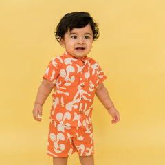 Citrus Splash - Mulmul Cotton Coord Set