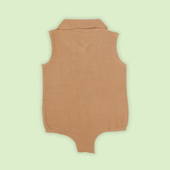 Cinnamon - Muslin Bee Romper for Babies