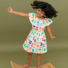 Stampscape - Mulmul Cotton Frill Frock