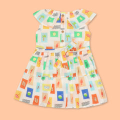 Stampscape - Mulmul Cotton Frill Frock