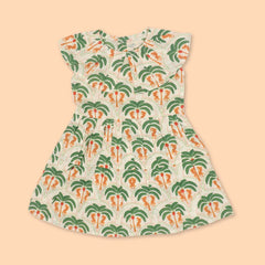Sunny Safari - Mulmul Cotton Frill Frock