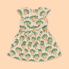 Sunny Safari - Mulmul Cotton Frill Frock