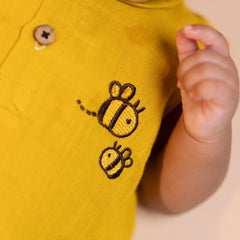 Honey - Muslin Bee Romper for Babies