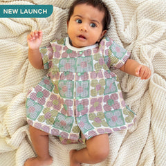 Flora Pixels - Muslin Button Frock