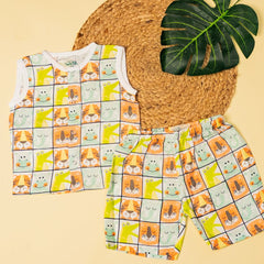 Zoodle Blocks - Muslin Jabla and Shorts for Babies and Toddlers