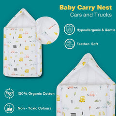 Baby Carry Nest - Cars and Trucks (upto 4 months)