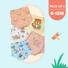 6-12 Months (Pack of 5)  - Ultra Undies - Baby Padded Underwear