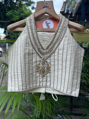 Ivory Gold Silk Embroidered Lehenga Choli Set for Girls (Age 1 – 6 Years) | Festive & Wedding Wear – WHIZZO Kids