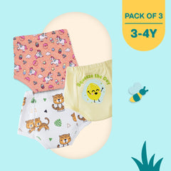 3-4 Years (Pack of 3)  - Ultra Undies - Baby Padded Underwear