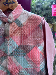 Premium Boys Ethnic Jacket Kurta Set (Cotton-Lined) – Festive & Wedding Collection for Ages 5 to 7 Years | Designer Printed Nehru Jackets with Matching Kurta & Churidar pant