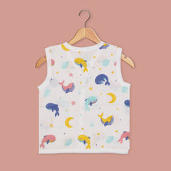 Whale Star - Muslin Jabla and Shorts for Babies and Toddlers