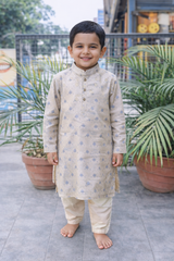 Whizzo Kids Ivory dress for Boys – Festive Wear with Soft Cotton Lining (Age 1 to 10 Years)