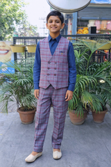 Whizzo Kids blue dress for boy – Festive Wear with Soft Cotton Lining (Age 1 to 10 Years)