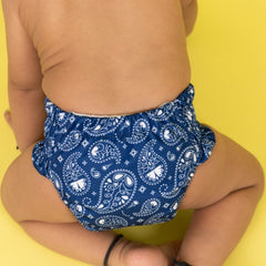 Indigo - Newborn Cloth Diaper 2.0 with 1 cotton Insert (2 kg - 5 kg)