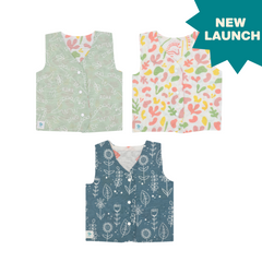 Inside Out Crew - Reversible Muslin Jabla (Pack of 3)