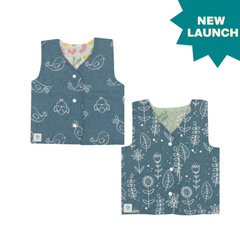 Beak-a-boo - Reversible Muslin Jabla (Pack of 2)