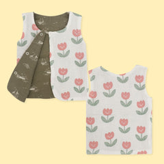 Side A Side B - Reversible Muslin Jabla (Pack of 2)