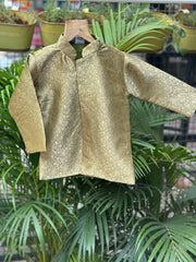 Traditional Boys Banarasi Tissue Dhoti with Matching Kurta – Elegant Ethnic Wear for Baby Boys (Newborn – 2 Years)