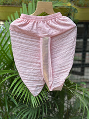 Boys Peach Silk Metallic Tissue Kurta with Matching Dhoti – Premium Ethnic Wear for Baby Boys (Newborn – 2 Years)