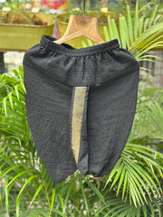 Boys Black Silk Metallic Tissue Kurta with Matching Dhoti – Premium Ethnic Wear for Baby Boys (Newborn – 2 Years)