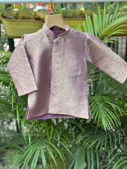 Traditional Boys Banarasi Tissue Dhoti with Matching Kurta – Elegant Ethnic Wear for Baby Boys (Newborn – 2 Years)