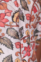 "Grey Hand Block Printed Ajrakh Mul Cotton Boys Shirt - Subtle Elegance with Artisan Detailing"