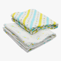 Buzzing Bees - Muslin Cotton Swaddles(Pack of 2)