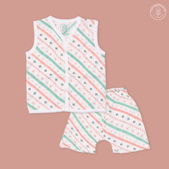 Wood Stripes - Muslin Jabla and Shorts for Babies and Toddlers