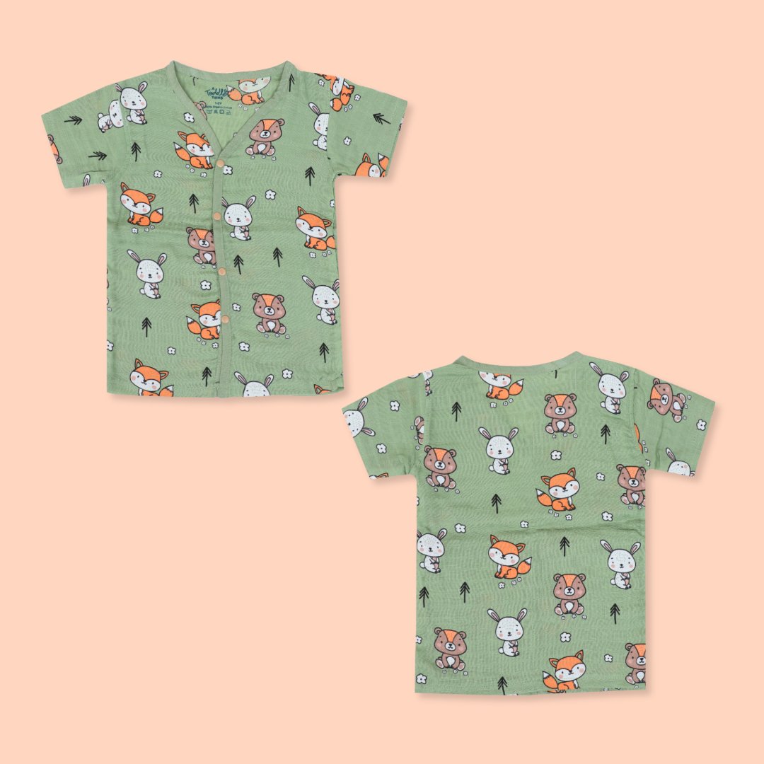 Jungle Wingle (Pack of 5) - Muslin Sleep Suit for babies and kids