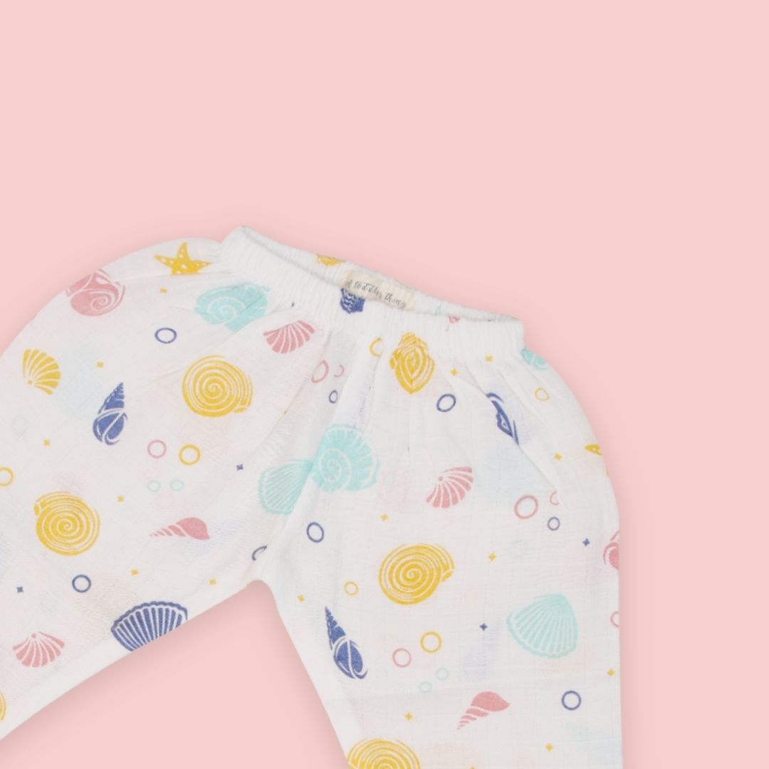Sea Shell - Muslin Sleep Suit for babies and kids (Unisex)