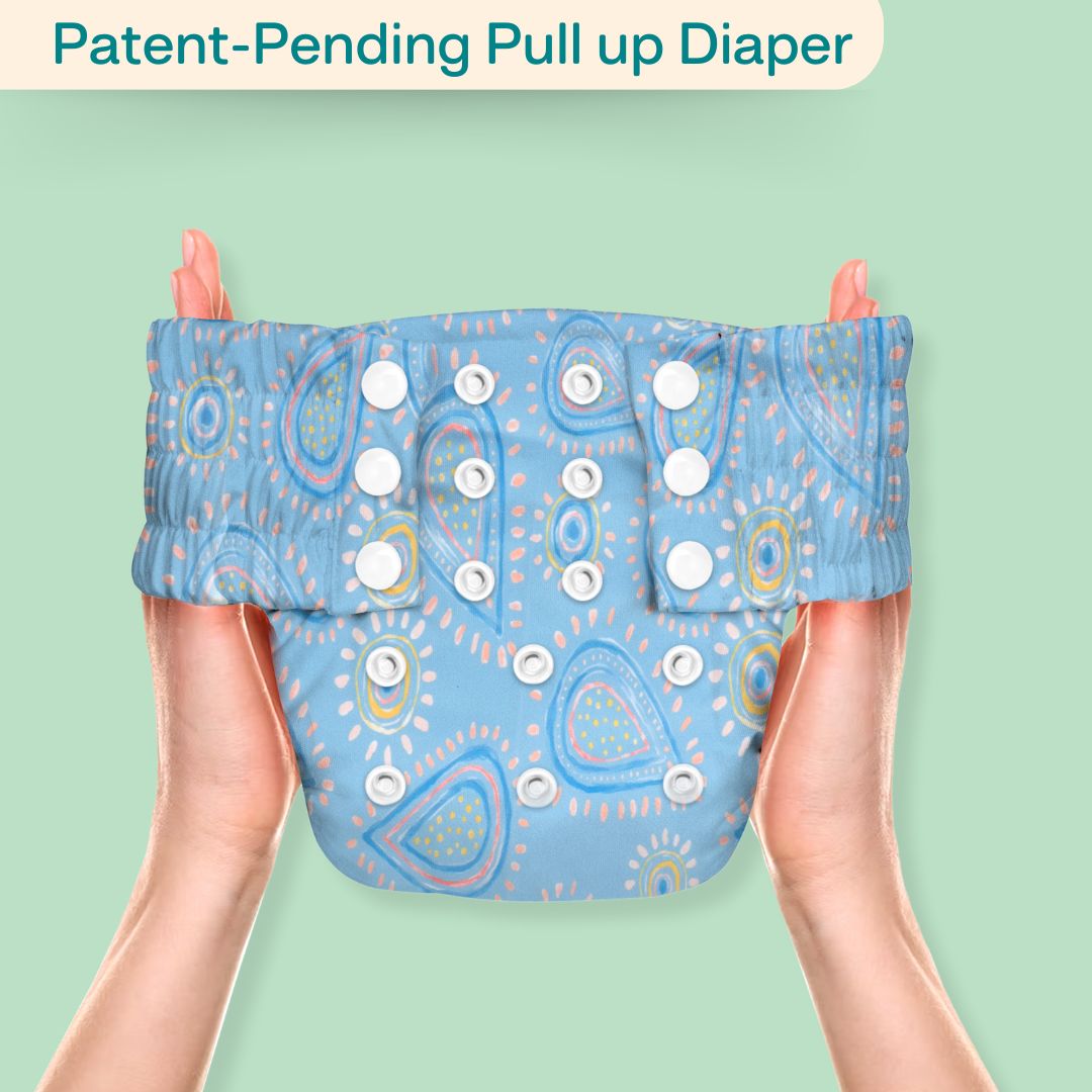 Ice Candy Newborn Cloth Diaper 2.0 with 1 cotton Insert (2 kg - 5 kg)