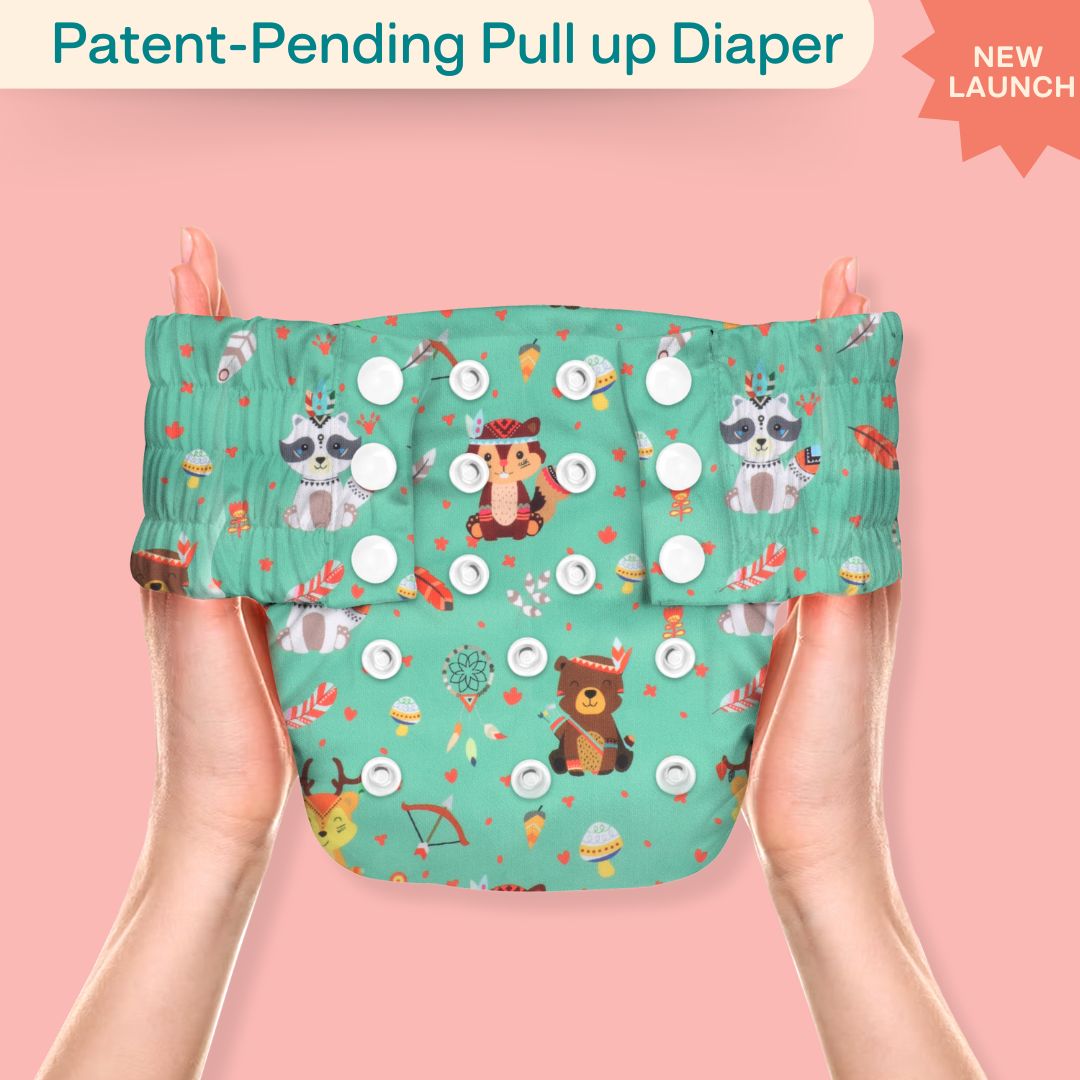 Ice Candy Newborn Cloth Diaper 2.0 with 1 cotton Insert (2 kg - 5 kg)