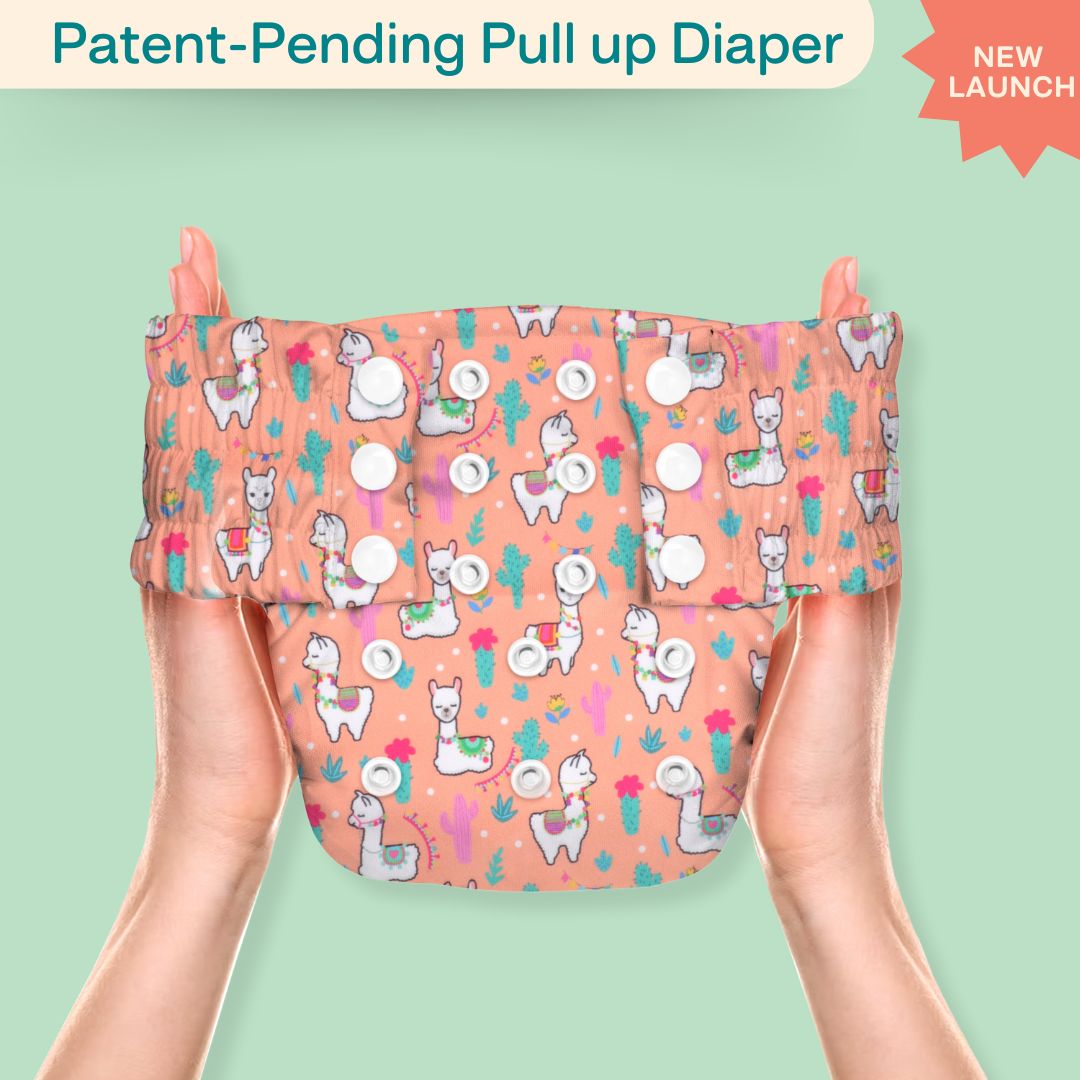 Indigo - Newborn Cloth Diaper 2.0 with 1 cotton Insert (2 kg - 5 kg)